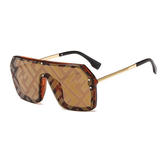 FDI - Fashion Watermark Conjoined Lens Sunglasses